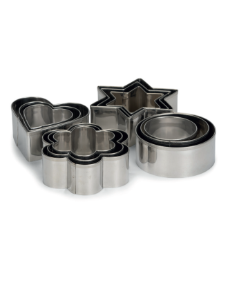 Set 12 forme pentru aluat, inox - PATISSE